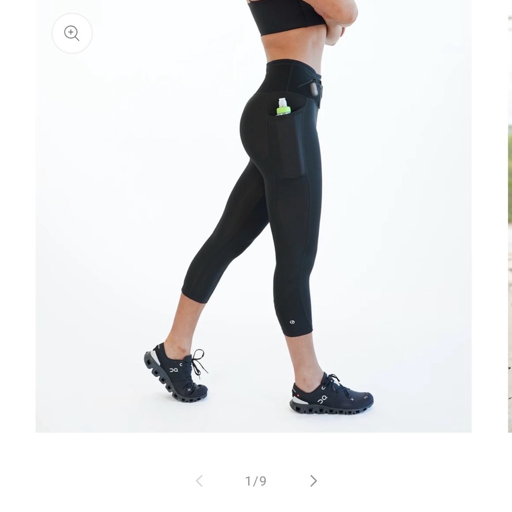 Black Women's Leggings with Pocket